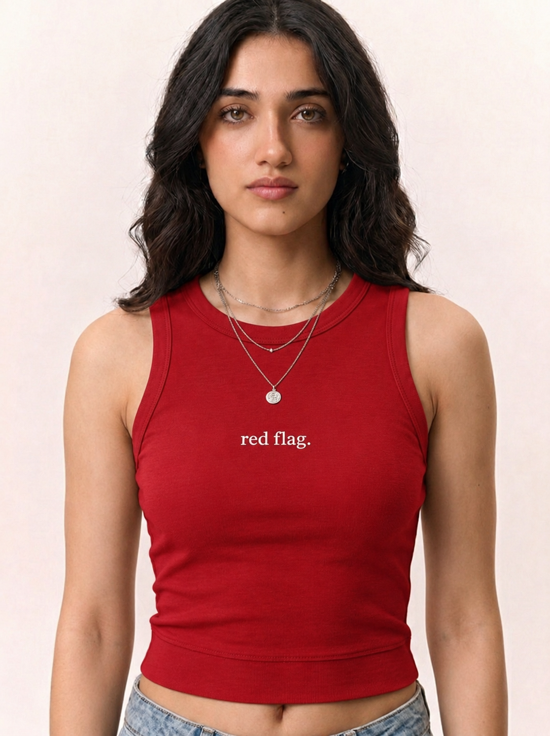 Red Flag Sleeveless top
