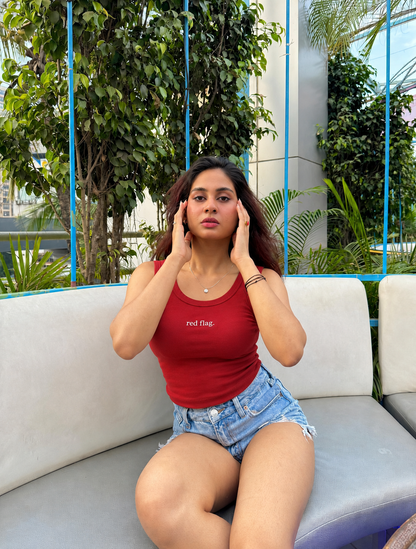 Red Flag Sleeveless top