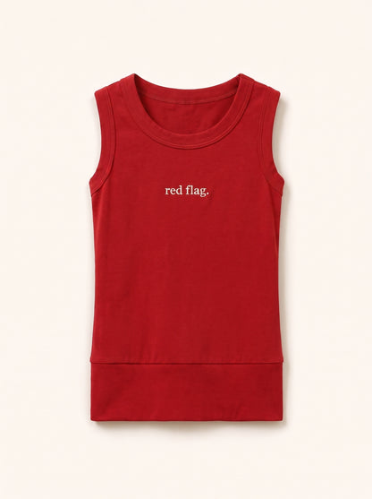 Red Flag Sleeveless top in Red