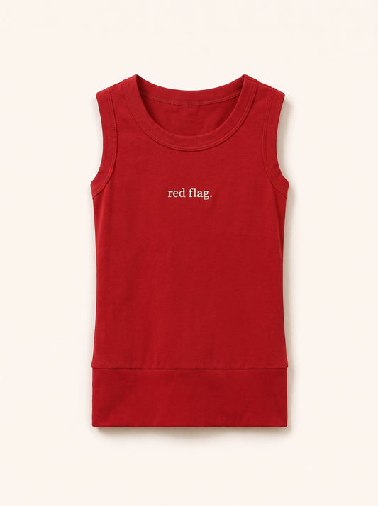 Red Flag Sleeveless top in Red