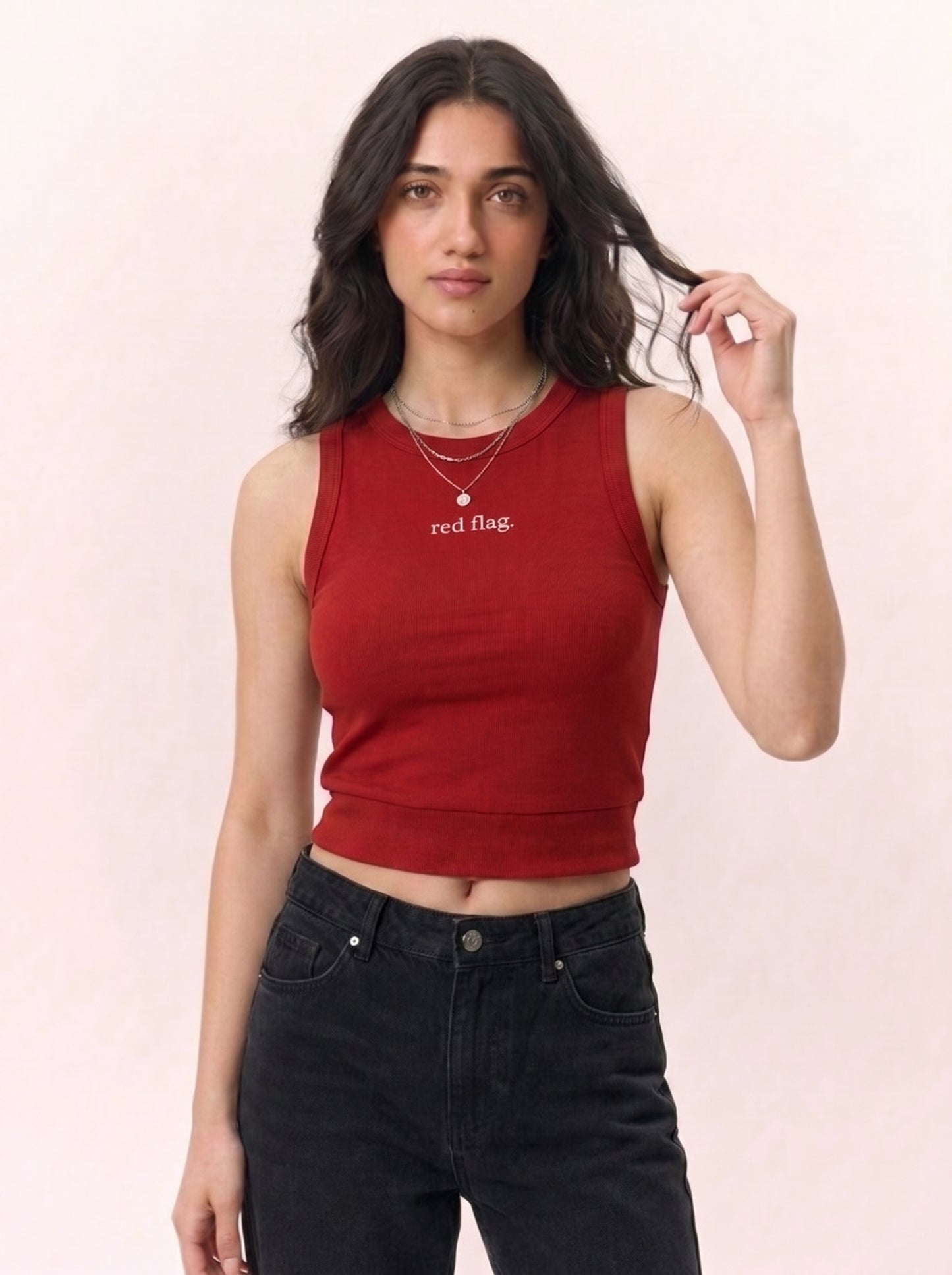 Red Flag Sleeveless top