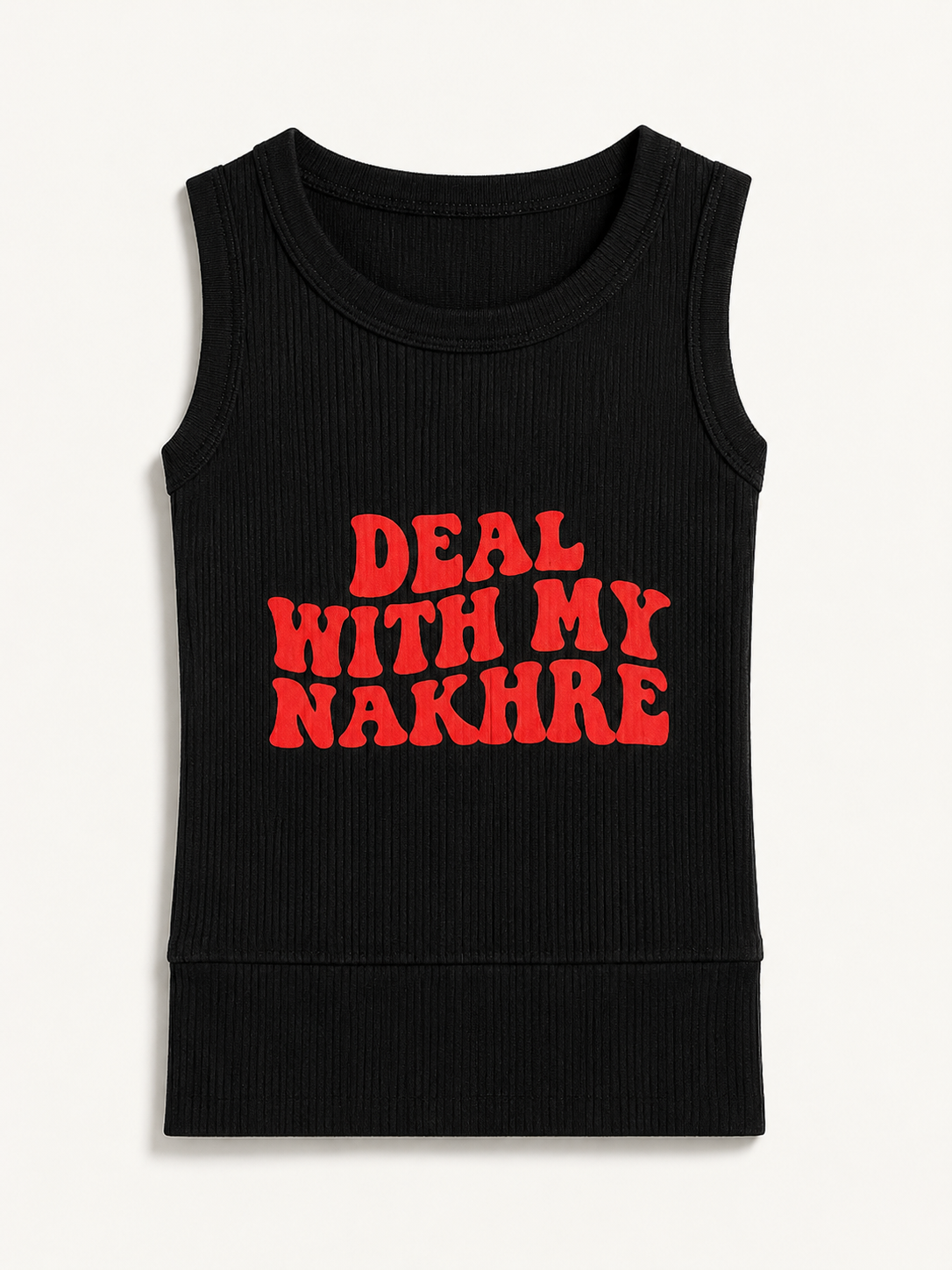 Deal With My Nakhre Sleeveless top in Black