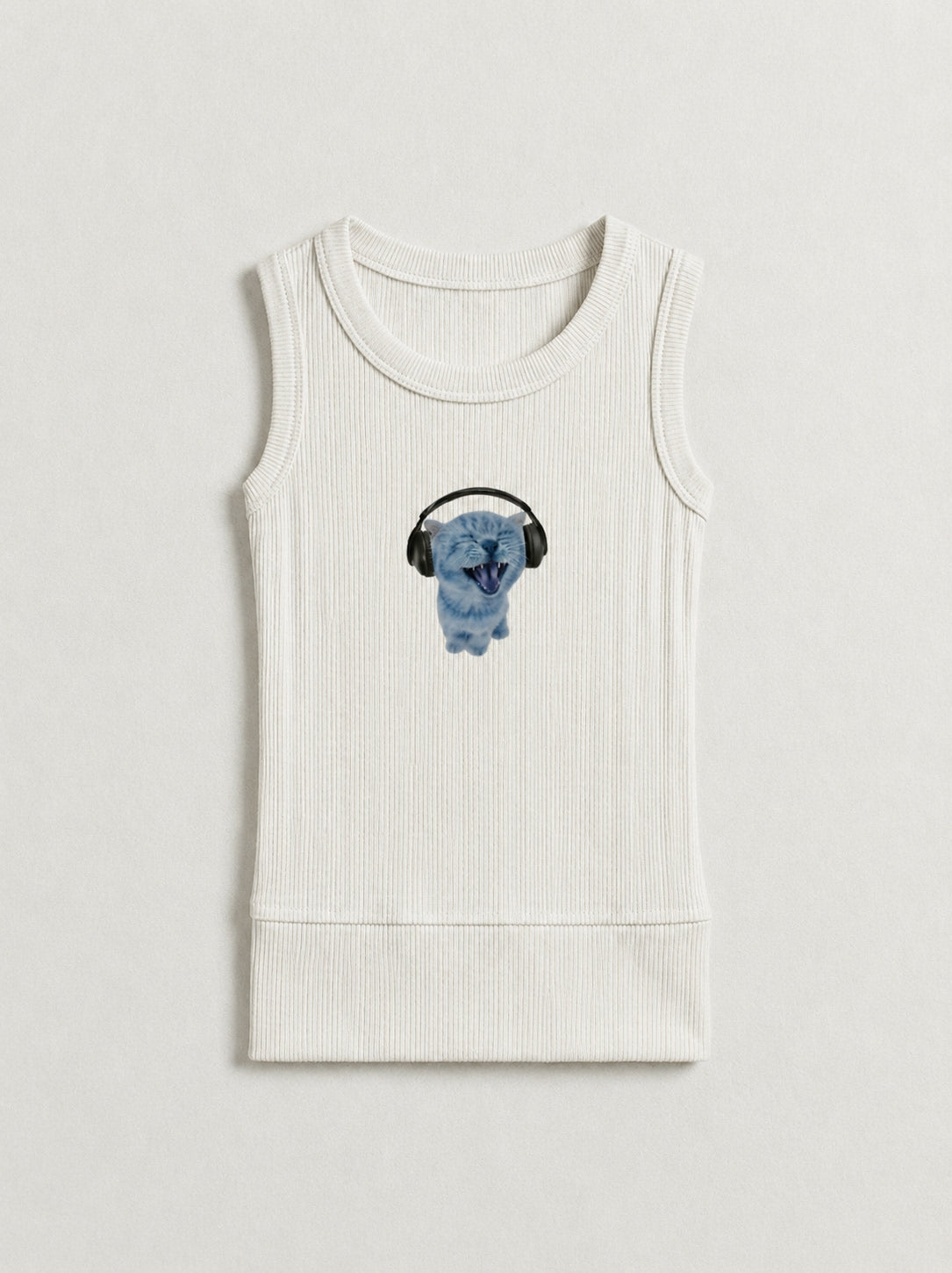 Crazy Catto Sleeveless top in White