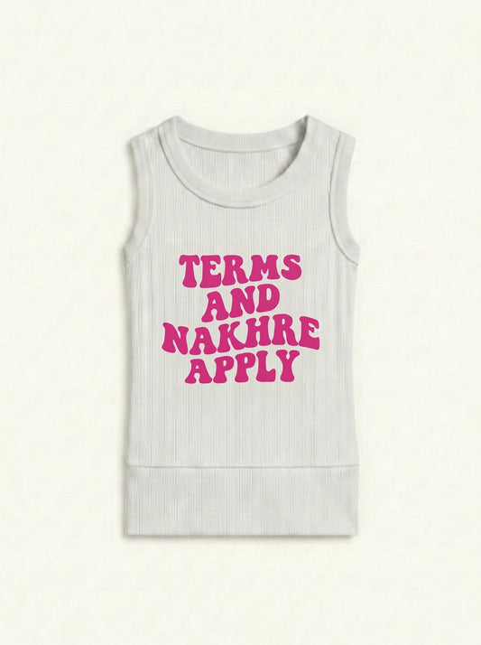 Terms and Nakhre Apply Sleeveless top in White